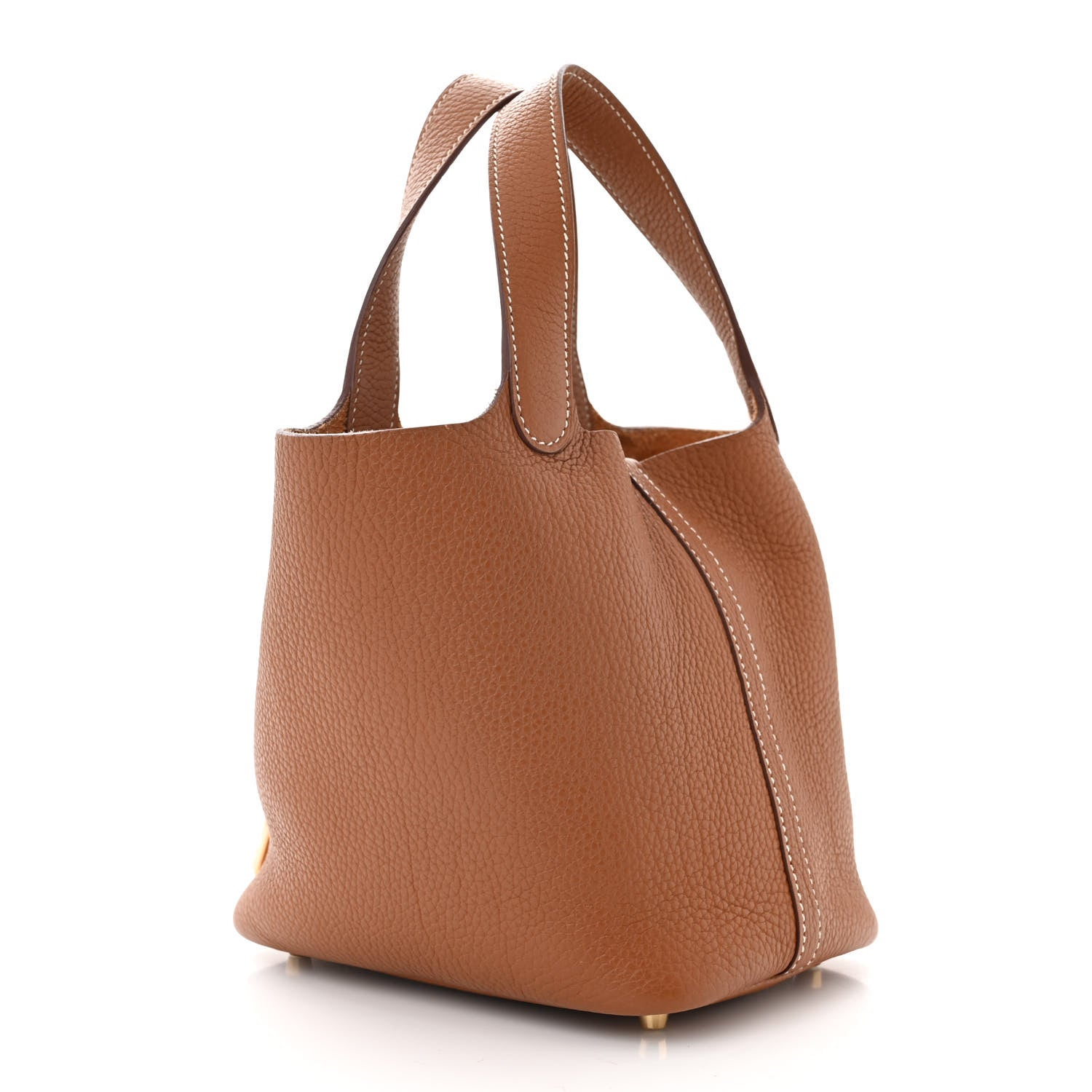 Hermes Taurillon Clemence Picotin Lock 18 PM Gold 3 of 11