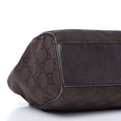 Gucci Nylon Monogram Charmy Shoulder Bag Dark Brown 6 of 10