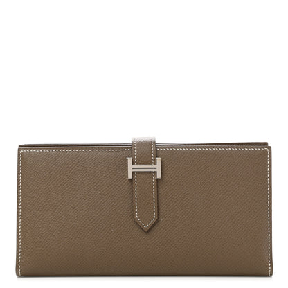 Hermes Epsom Bearn Gusset Wallet Etoupe 1 of 7