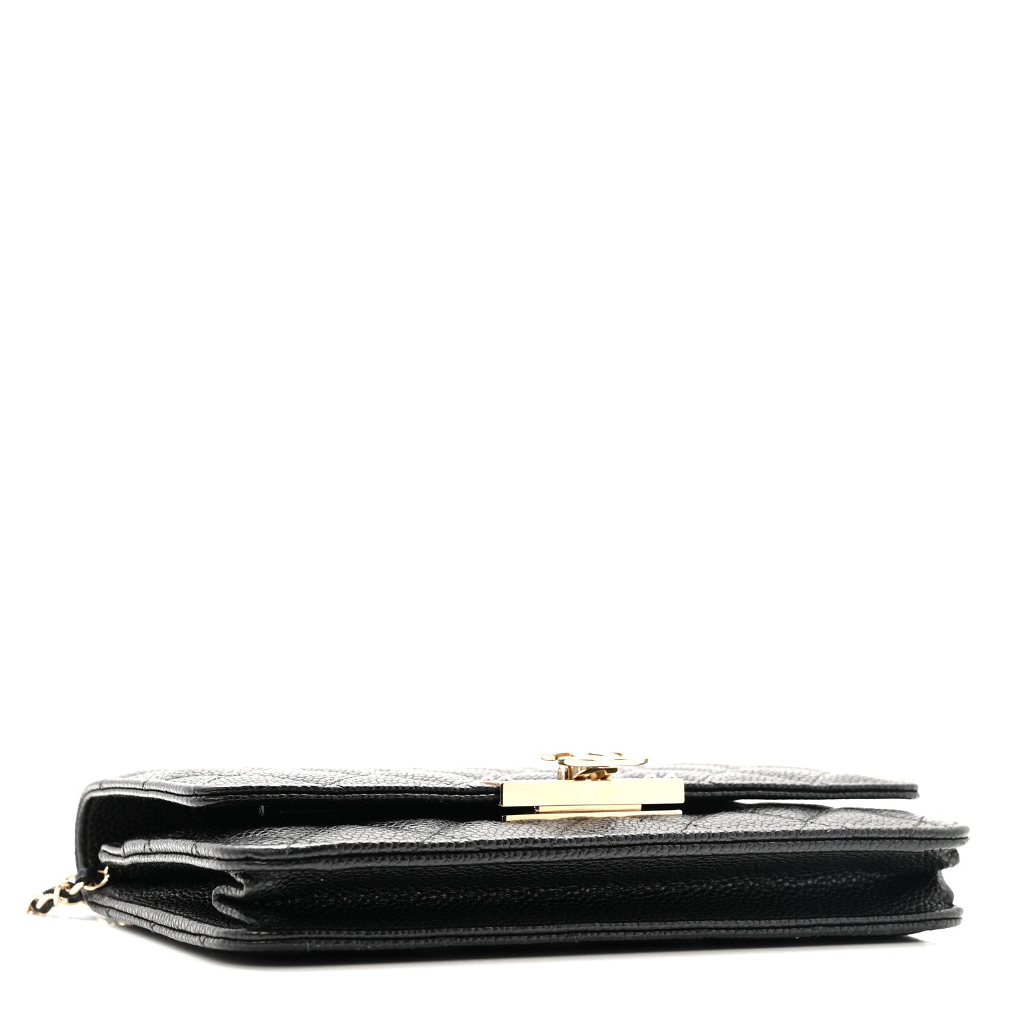 Chanel Caviar Quilted Golden Class Wallet On Chain WOC Black 4 of 13