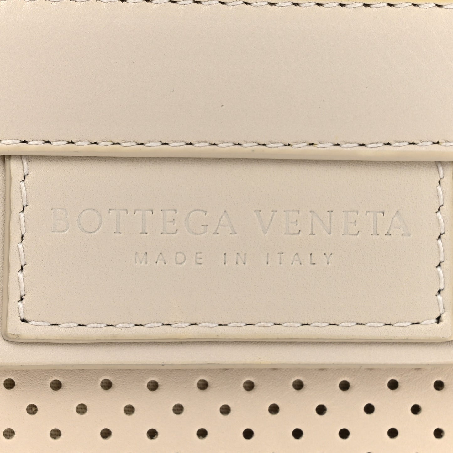 Perforated Calfskin Leggero Intrecciato Belt Bag Mist Plaster