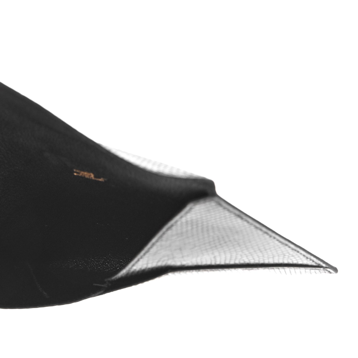 Lizard Niloticus Envelope Pouch Black
