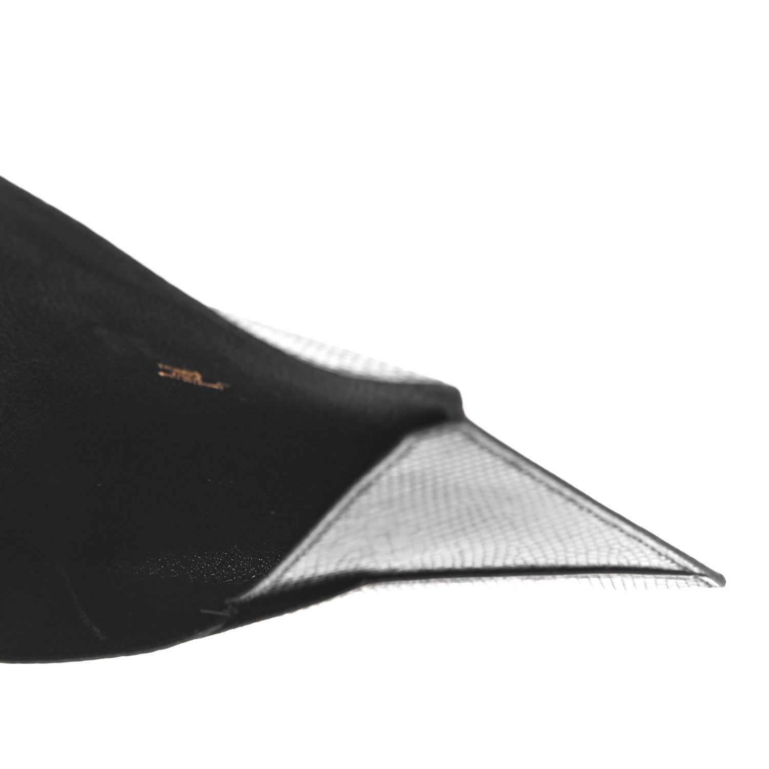Hermes Lizard Niloticus Envelope Pouch Black 5 of 9