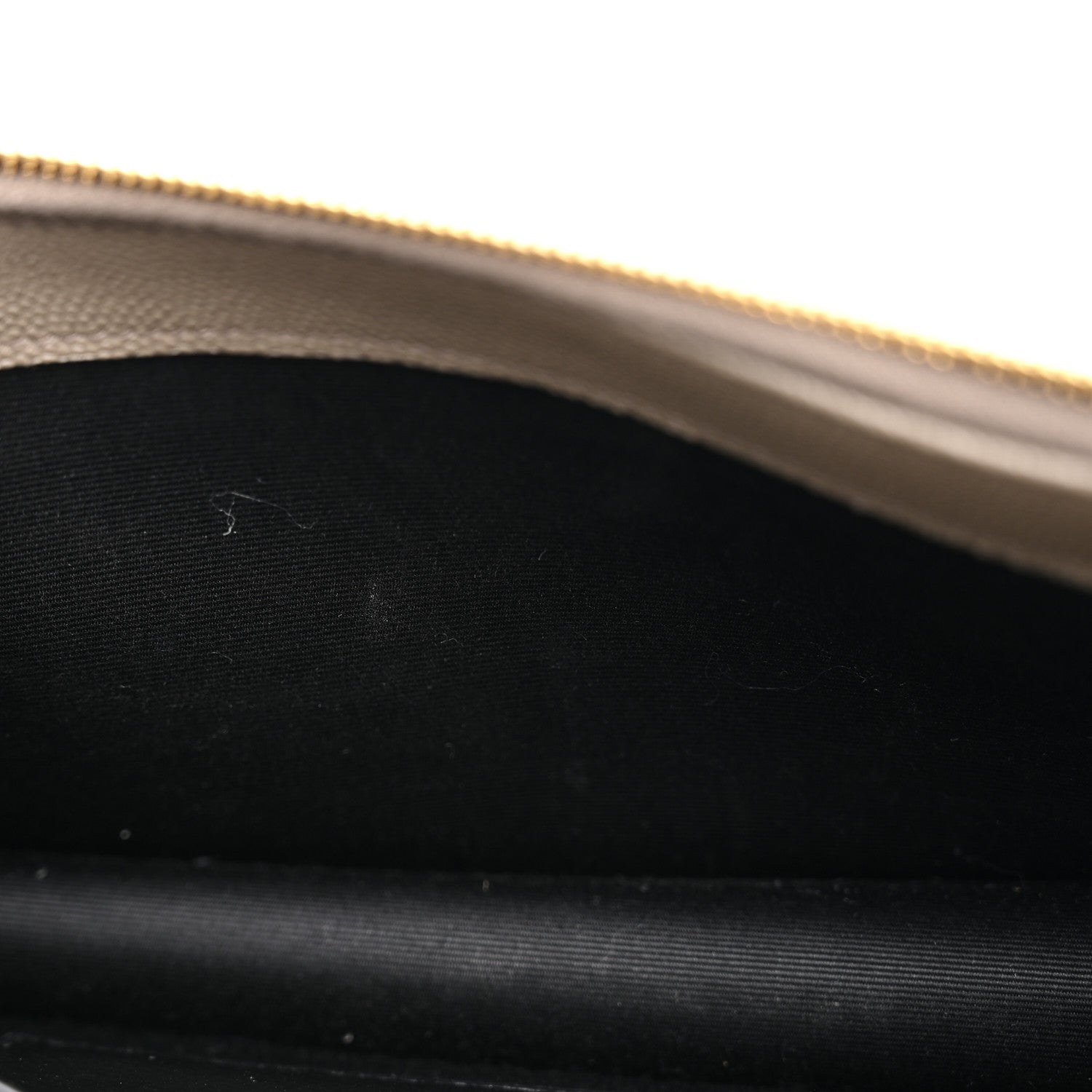 Saint Laurent Grain De Poudre Matelasse Chevron Monogram Envelope Chain Wallet Light Taupe 11 of 12