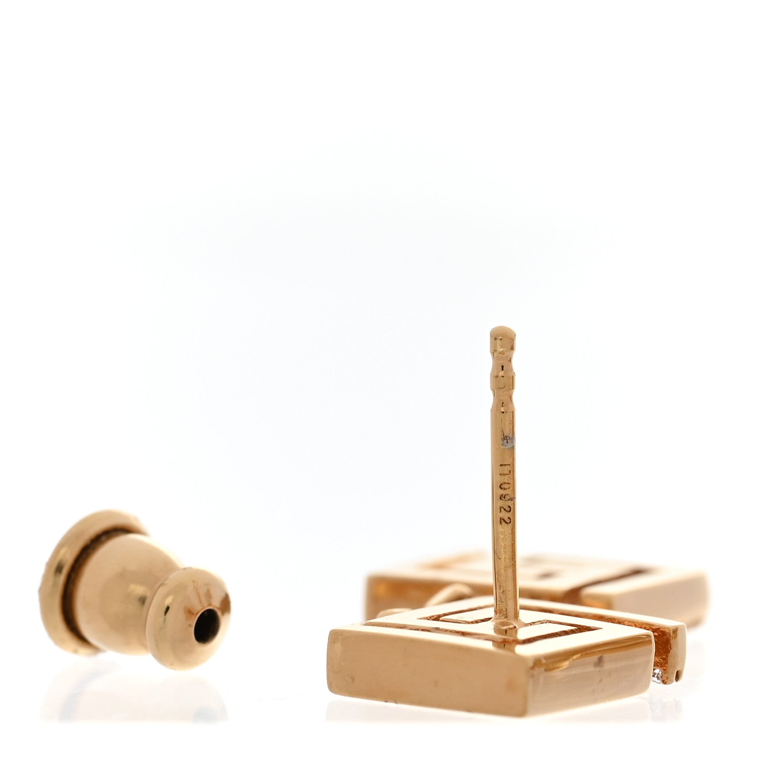 Fendi x VERSACE Metal Crystal Greca Drop Earrings Gold 5 of 7