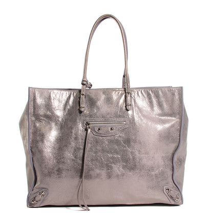 Balenciaga Metallic Calfskin Milkyway Papier A4 Tote Lilac 1 of 10