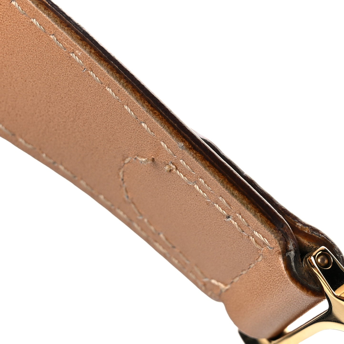 Monogram Double Saddle Bag Brown