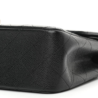 Chanel Caviar Quilted Jumbo Double Flap Black 10 of 10