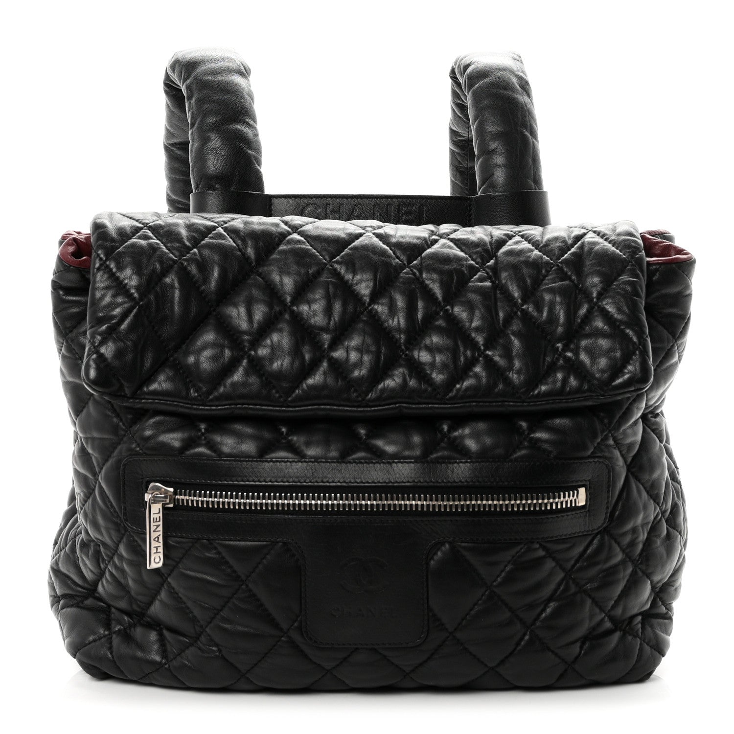 Chanel Lambskin Quilted Coco Cocoon Backpack Black 1 of 10