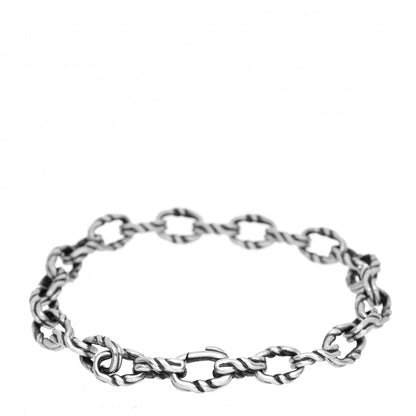 David Yurman Sterling Silver 8mm Twist Link Chain Bracelet 3 of 4