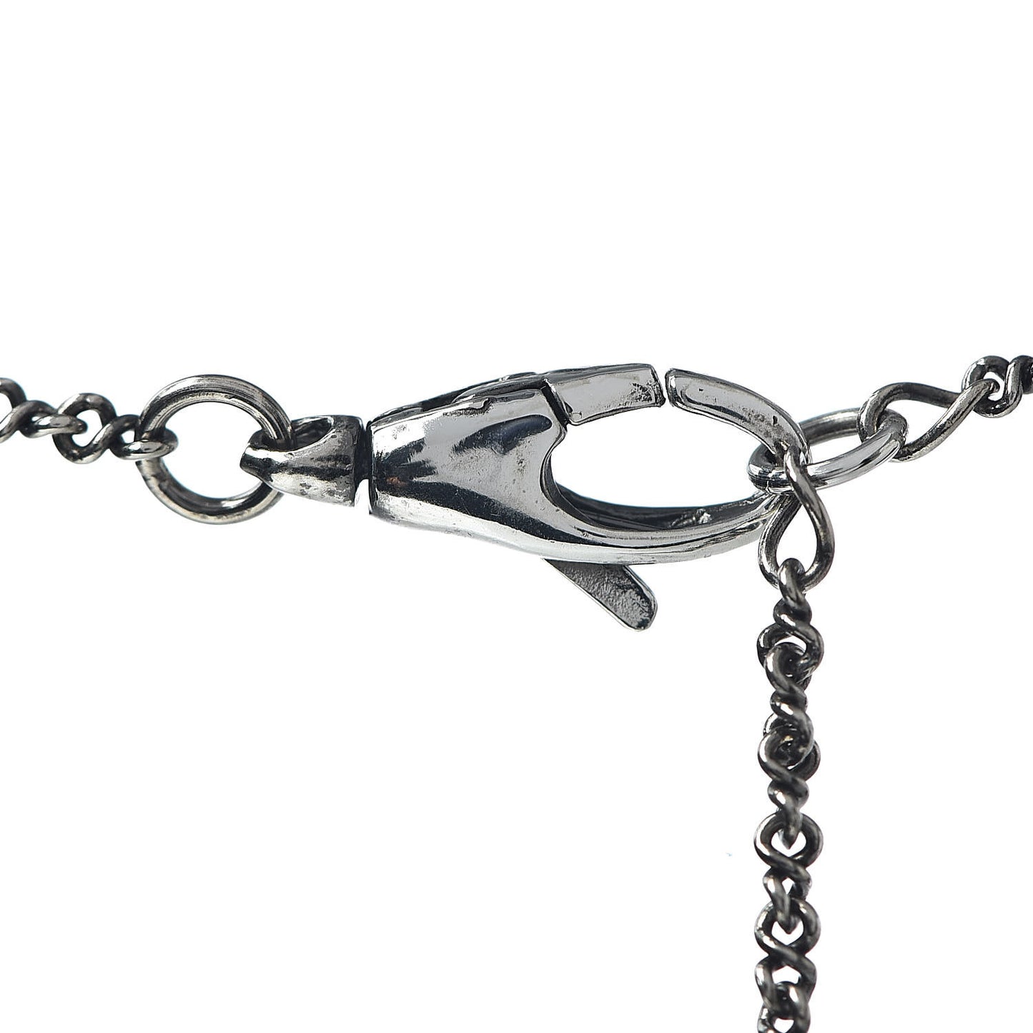 Sterling Silver Heart Ribbon Pendant Necklace