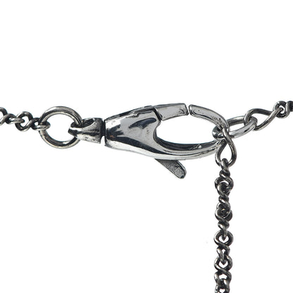 Gucci Sterling Silver Heart Ribbon Pendant Necklace 5 of 5