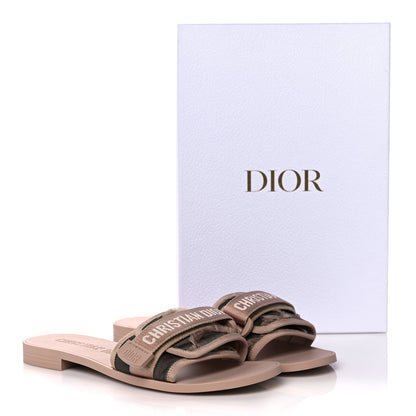 Christian Dior Nylon Camouflage Dio(r)evolution Slide Sandals 39 Nude 9 of 9