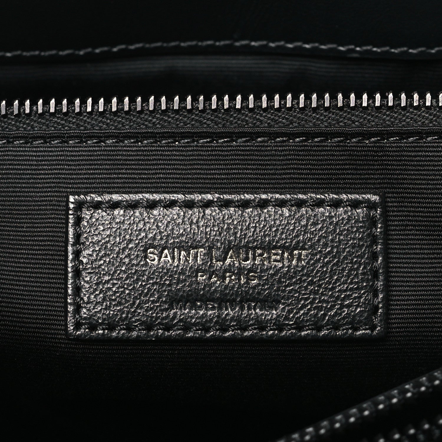 Saint Laurent Calfskin Y Quilted Monogram Monochrome Large Loulou Chain Satchel Black 6 of 11