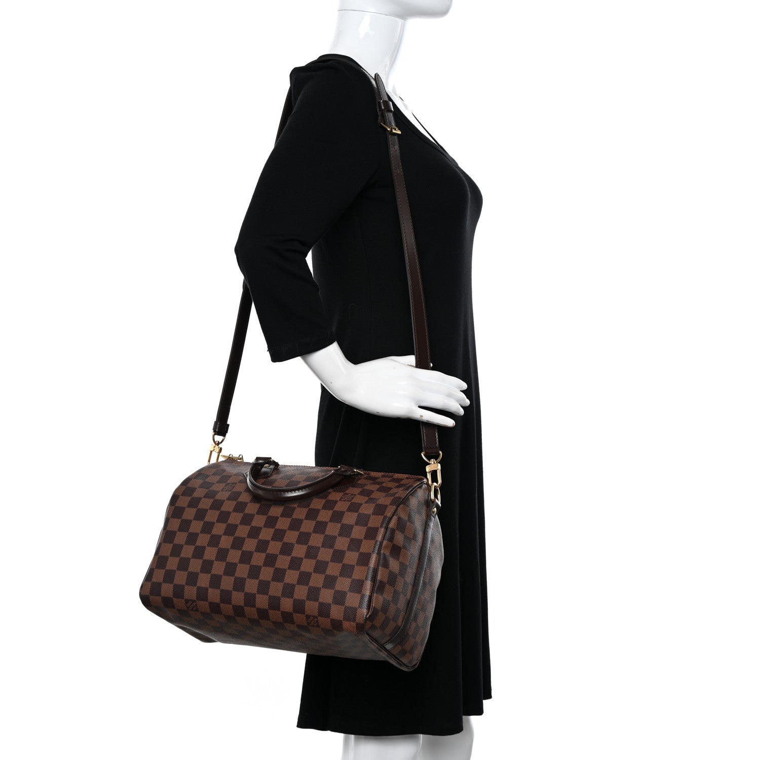 Louis Vuitton LOUIS VUITTON Damier Ebene Speedy Bandouliere 30 2 of 9