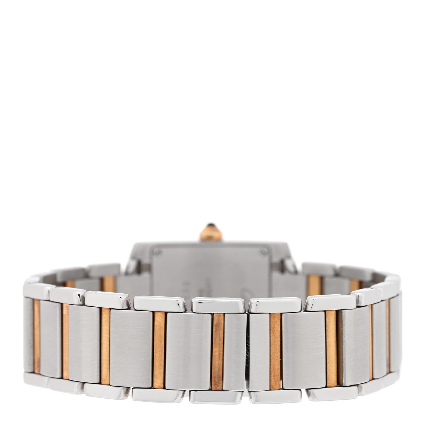 Stainless Steel 18K Yellow Gold 25mm Tank Francaise Quartz Watch