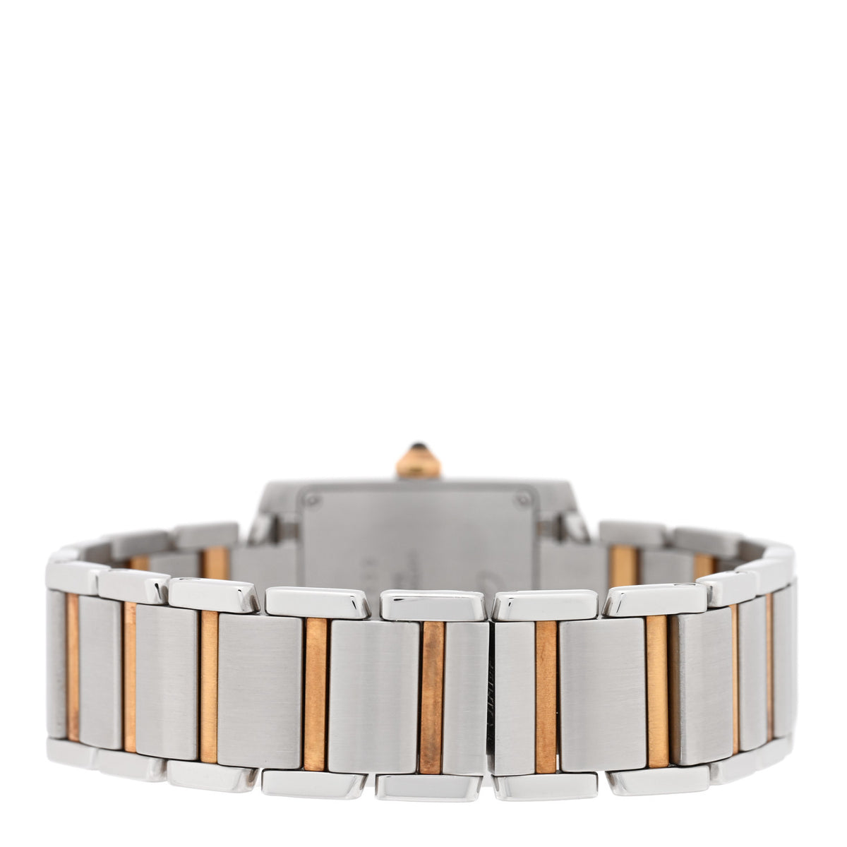 Cartier Stainless Steel 18K Yellow Gold 25mm Tank Francaise Quartz Watch 3 of 5