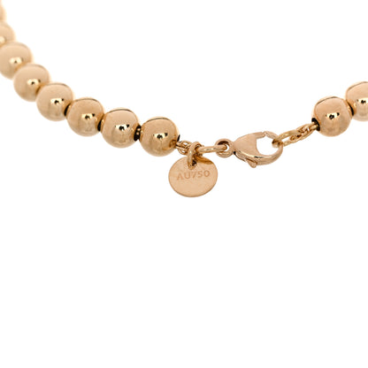 Tiffany 18K Yellow Gold 5mm HardWear Ball Beaded Bracelet 3 of 5