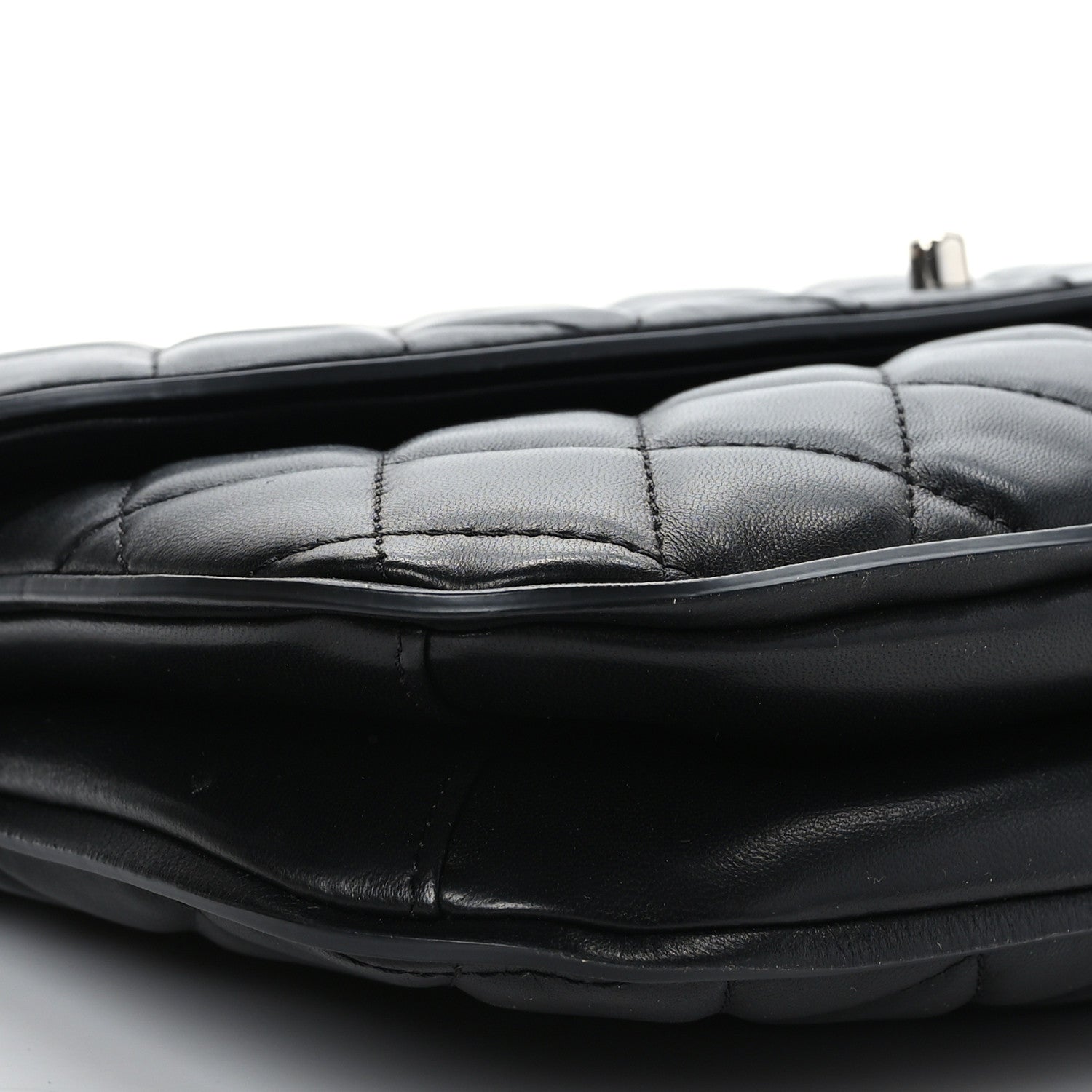 Chanel Lambskin Quilted Large Pagode Piping Flap Black 7 of 8