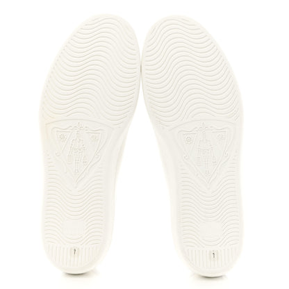 Gucci Calfskin Interlocking G Perforated Mens Ace Sneakers 7 White Grey Sky 5 of 9