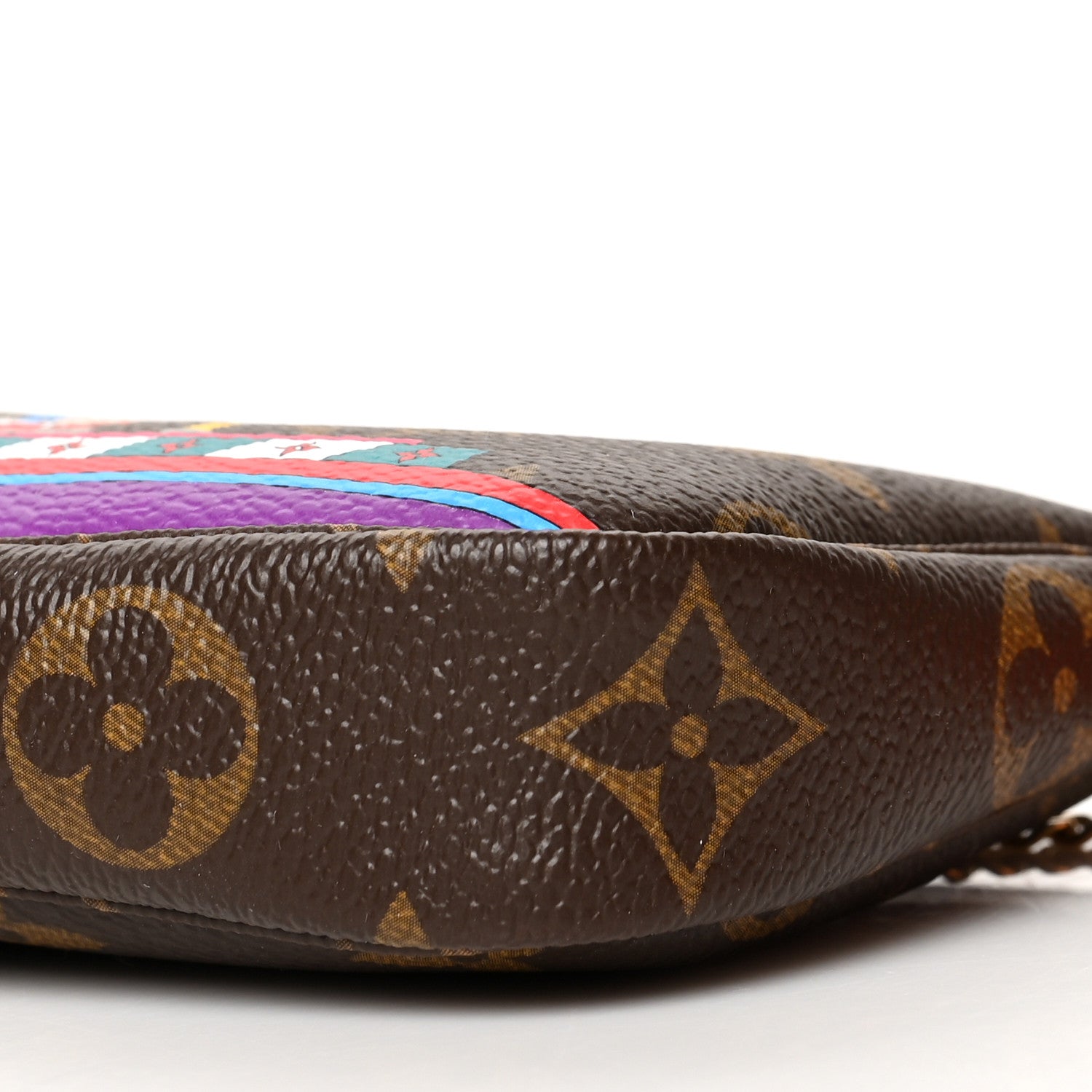 Louis Vuitton Monogram 2020 Christmas Animation Bumper Cars Mini Pochette Accessories Coquelicot 11 of 11