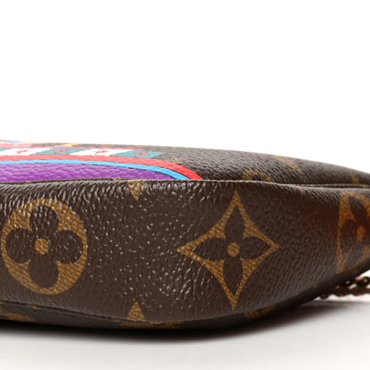 Louis Vuitton Monogram 2020 Christmas Animation Bumper Cars Mini Pochette Accessories Coquelicot 11 of 11