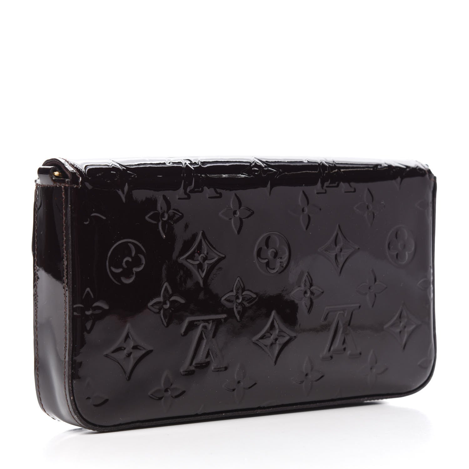 Louis Vuitton Vernis Pochette Felicie Chain Wallet Amarante 3 of 9