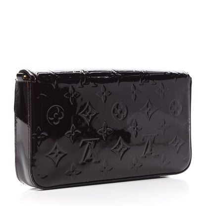 Louis Vuitton Vernis Pochette Felicie Chain Wallet Amarante 3 of 9