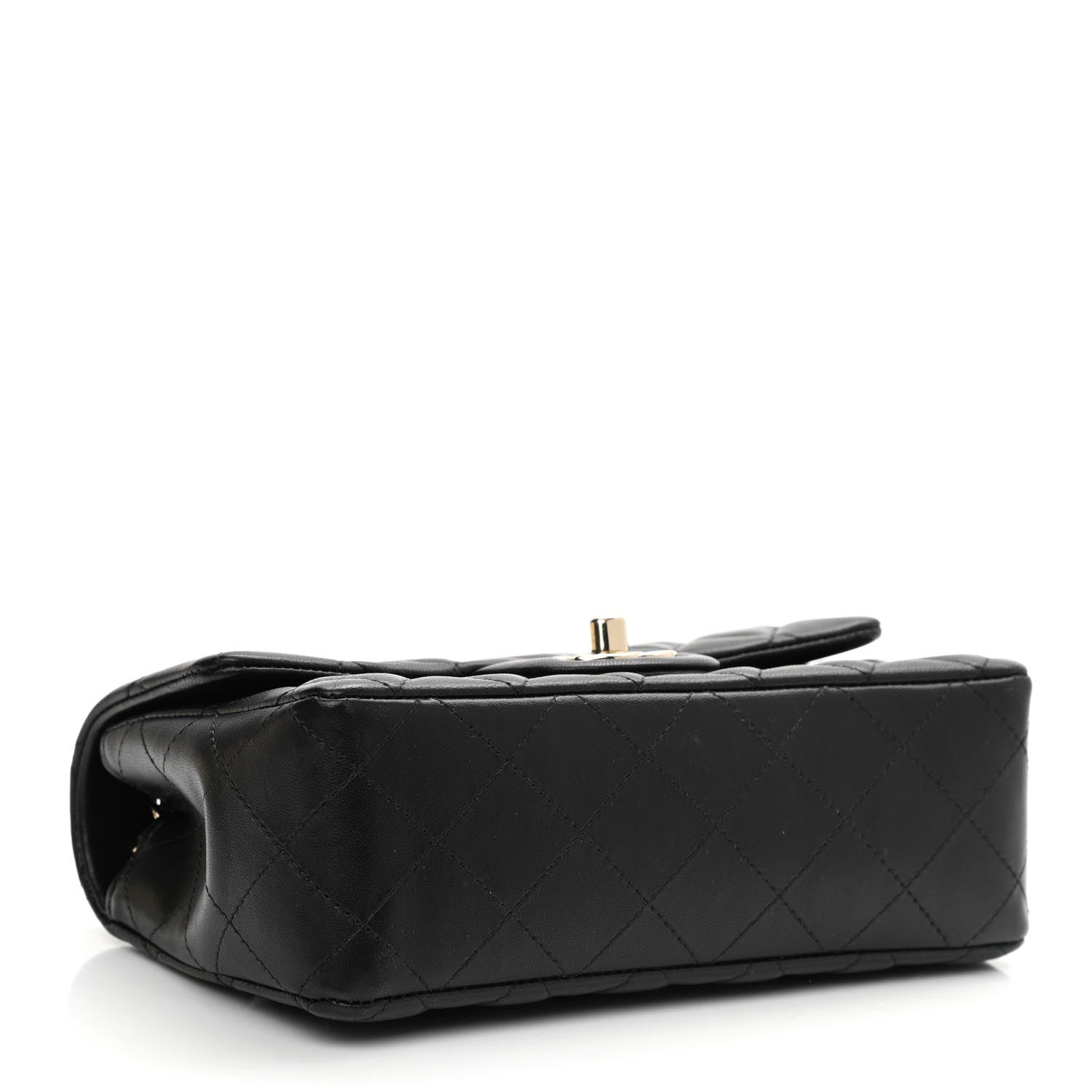 Chanel Lambskin Quilted Mini Rectangular Flap Black 3 of 10