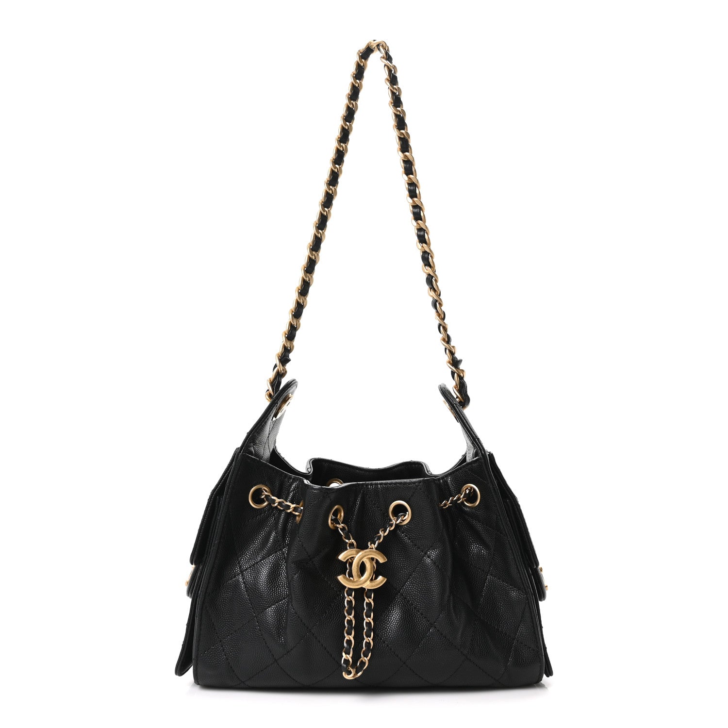 Chanel Caviar Quilted Mini Chanel 25 Handbag Black 1 of 9