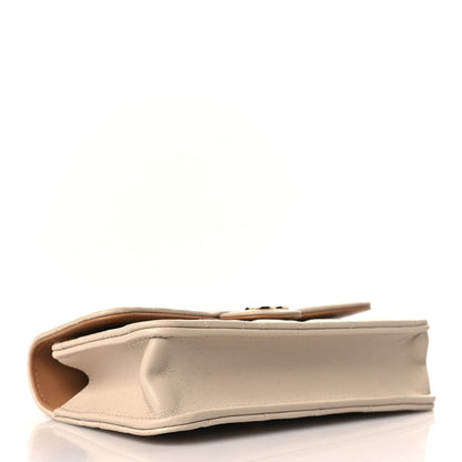 Chanel Lambskin Quilted Flap Phone Holder With Chain Beige Brown 4 of 11