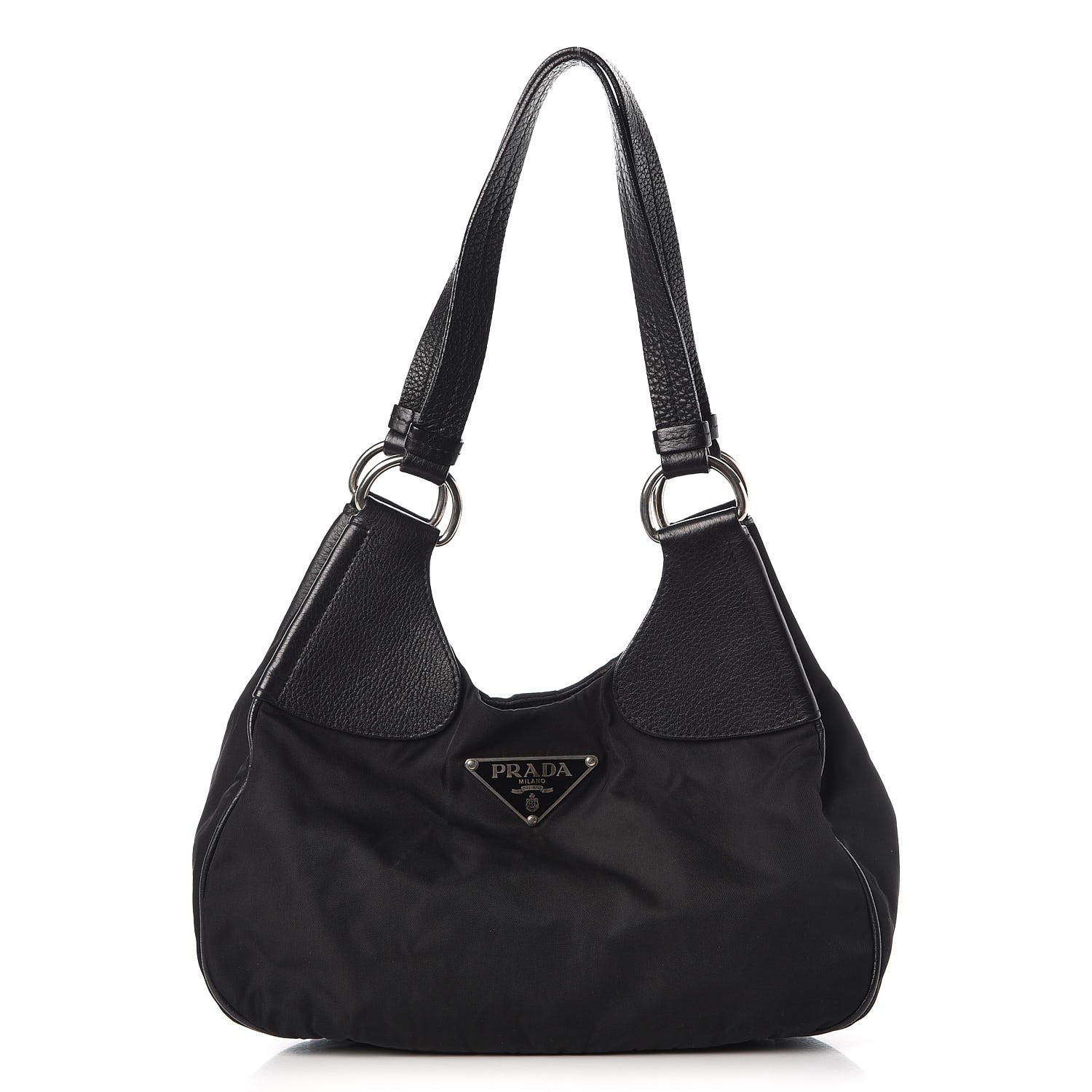 Prada Tessuto Nylon Hamal Small Shoulder Bag Black 1 of 9