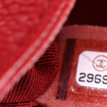 Chanel Caviar Quilted Small Boy Flap Dark Red 7 of 10