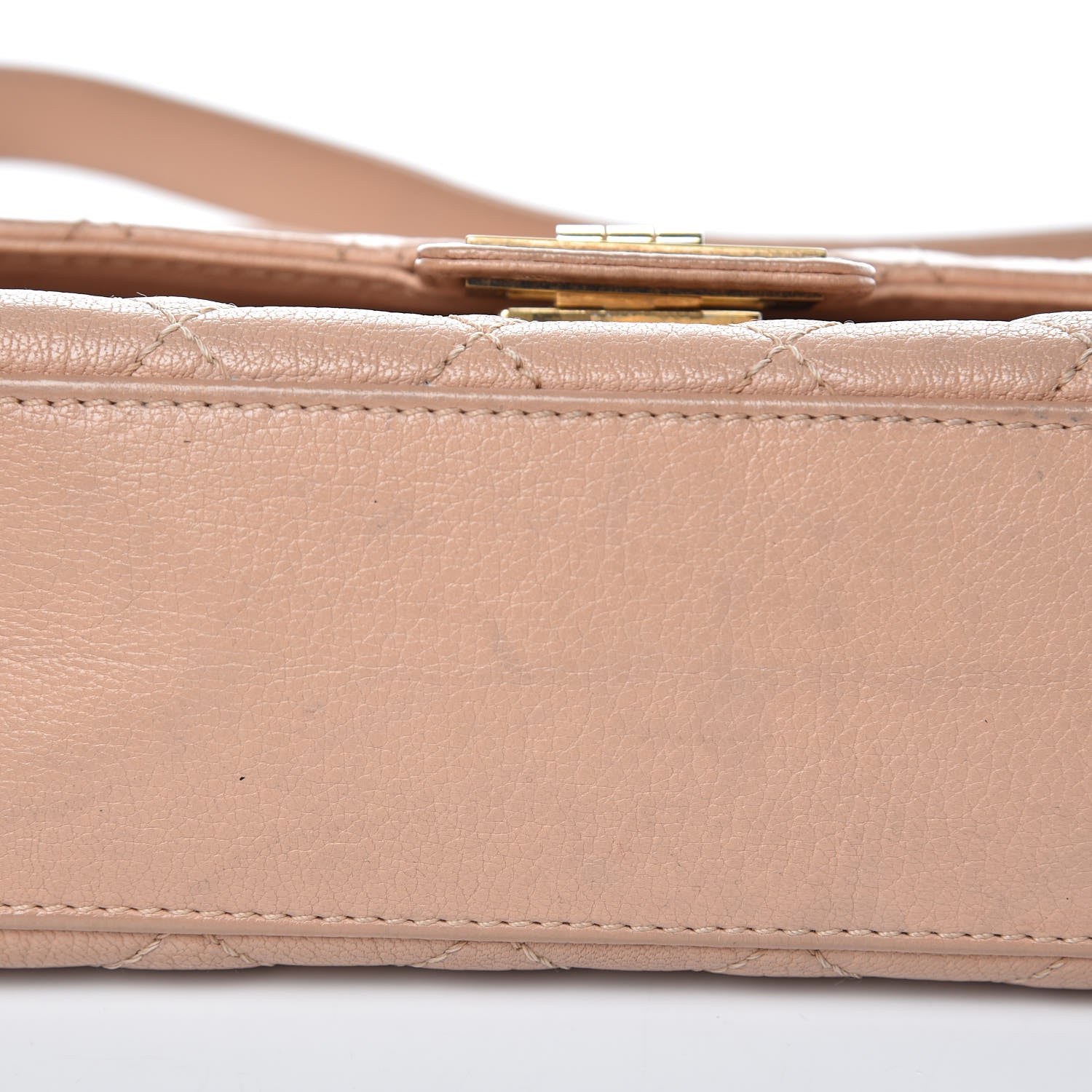 Chanel Goatskin Quilted Rita Flap Beige 8 of 14