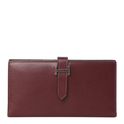Hermes Box Bearn Wallet Rouge H 1 of 8