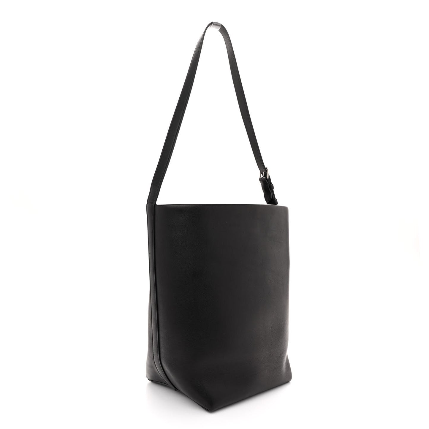 Polished Saddle Calfskin Medium N/S Park Belt Bag Black