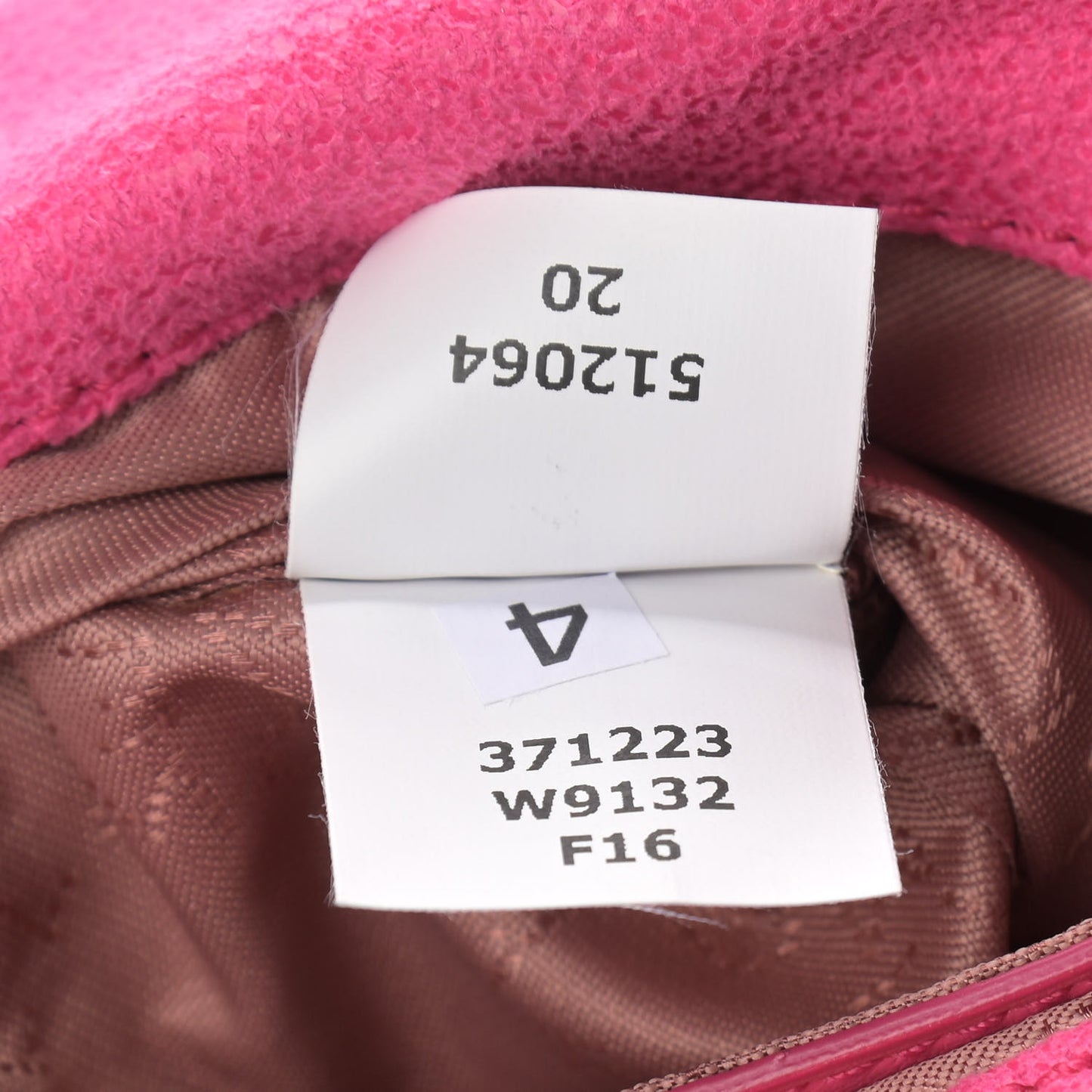 Shaggy Deer Mini Falabella Fold Over Tote Hot Pink