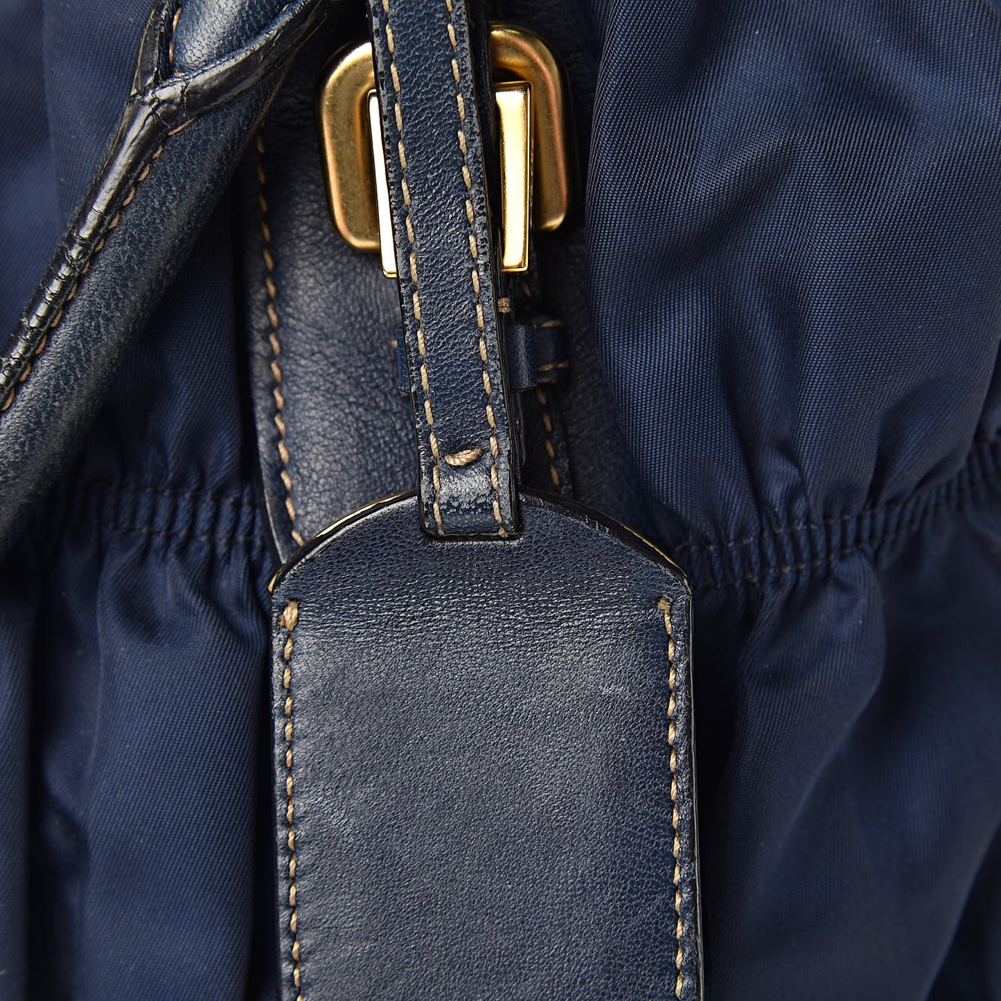 Tessuto Nylon Gaufre Tote Bleuette