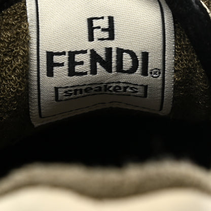 Fendi Suede Vitello Fendi Match Low Top Sneakers 40 Milk Black 8 of 8