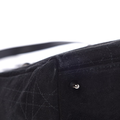 Christian Dior Suede Cannage Medium Lady Dior Black 10 of 14