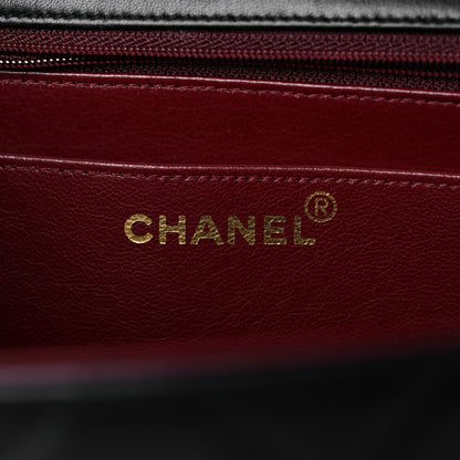 Chanel Lambskin Quilted XL Jumbo Single Flap Black 6 of 13