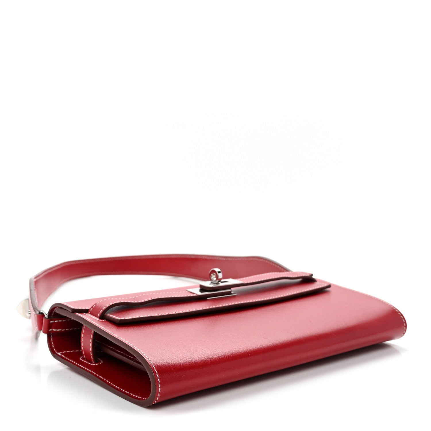 Hermes Box Kelly Wallet To Go Rock Rouge Piment 3 of 11