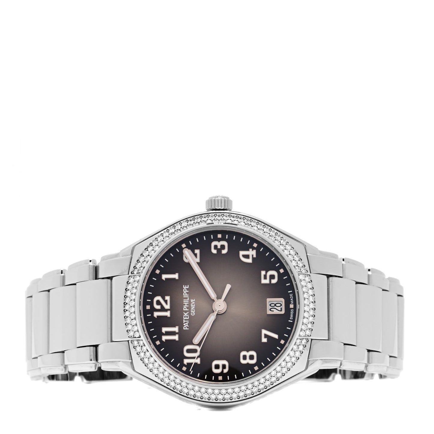 Stainless Steel Diamond 36mm Twenty-4 Automatic Watch Grey 7300/1200A-010