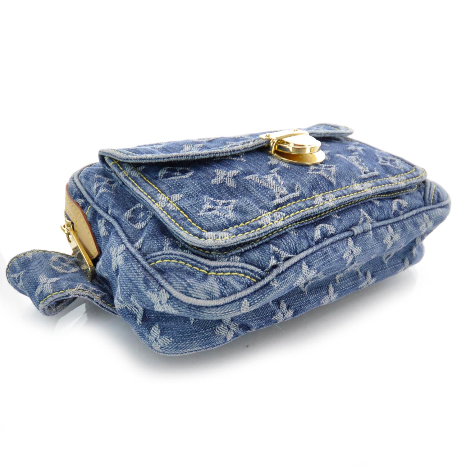 Louis Vuitton Monogram Denim Bum Bag Blue 4 of 7