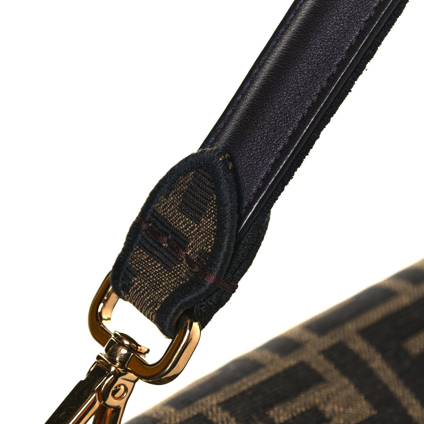 Fabric Jacquard FF 1974 Medium Baguette Tobacco Moro Black