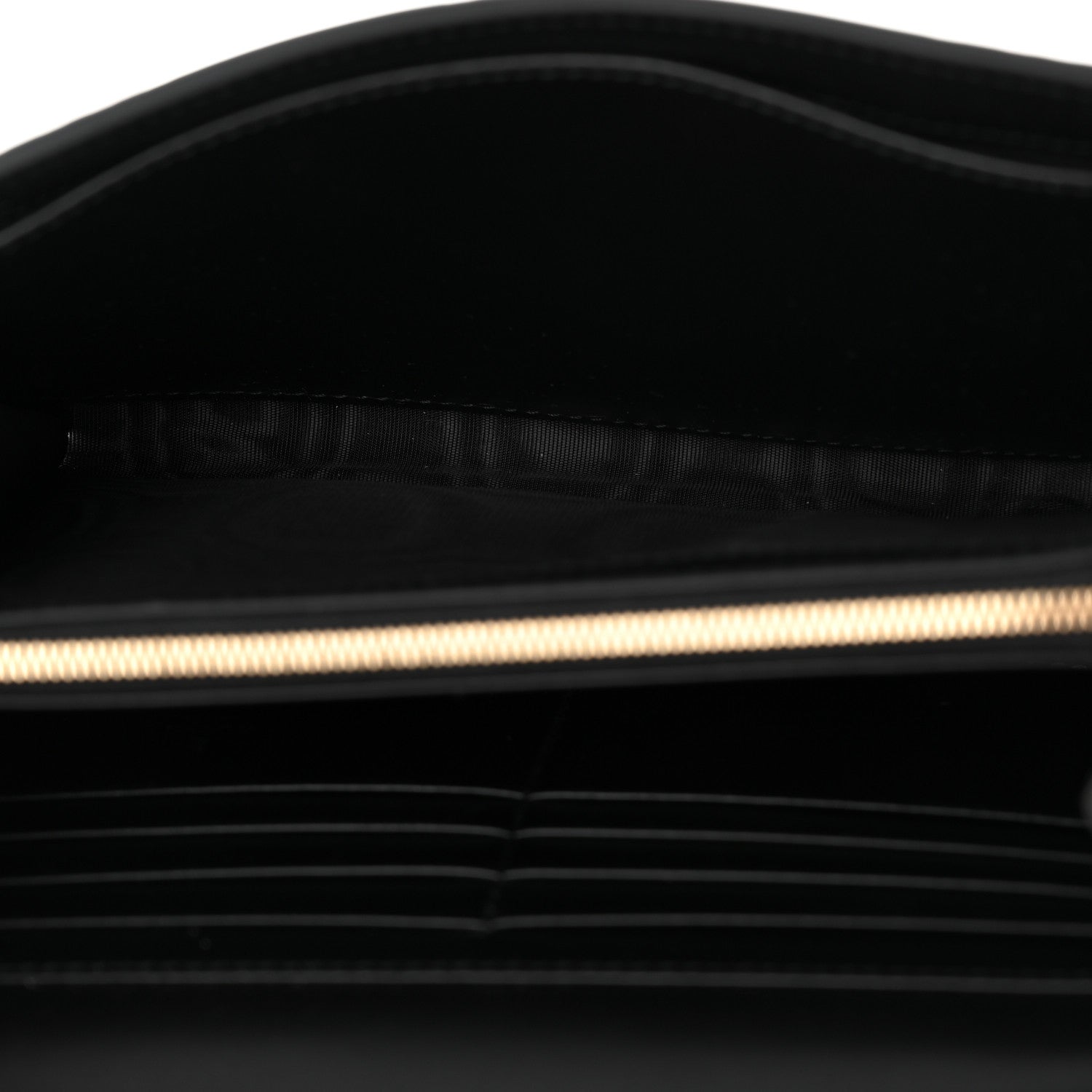 Gucci Calfskin GG Debossed Chain Wallet Black 5 of 10