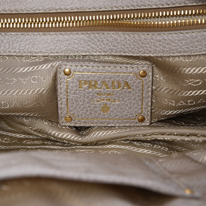 Prada Cervo Patchwork Fringe Bowler Bianco 6 of 9