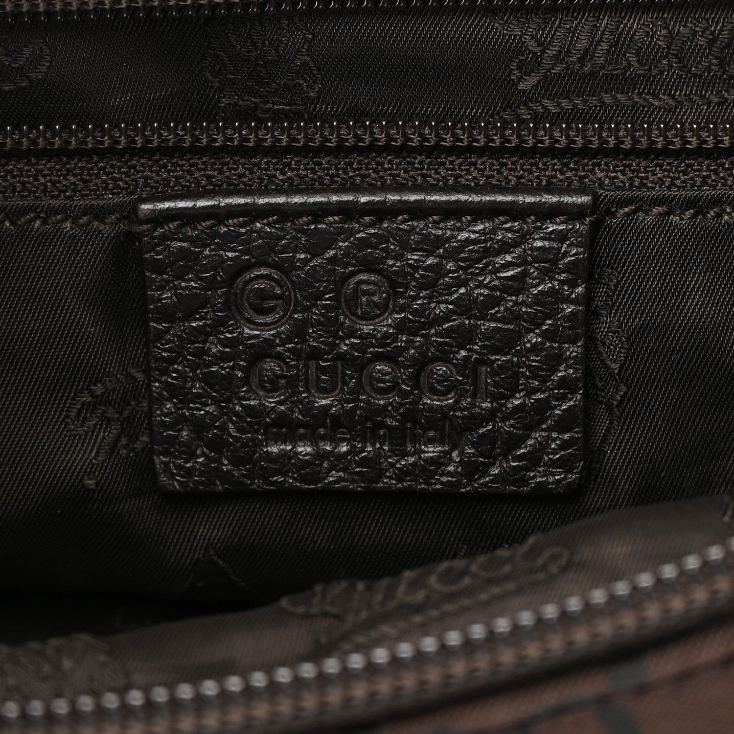 Gucci Canvas GG Reins Hobo Brown Black 5 of 15