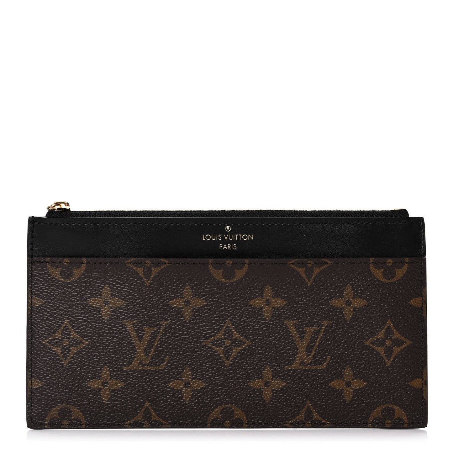 Monogram Slim Purse Black