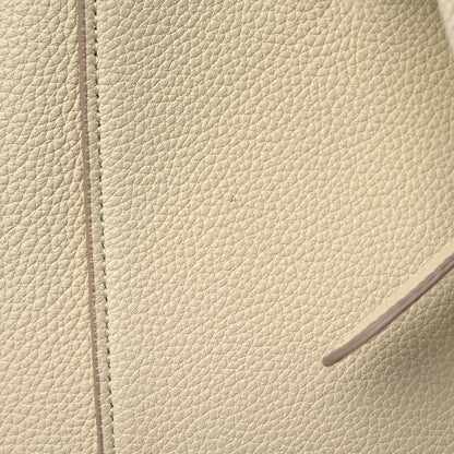 Celine Soft Grained Calfskin Small Belt Cabas Phantom Chalk 15 of 16